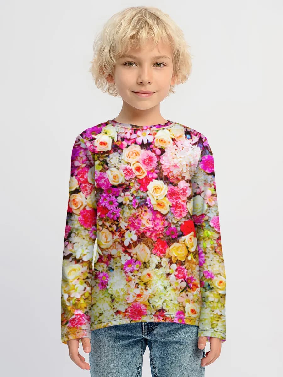 Children's cotton long sleeve shirt