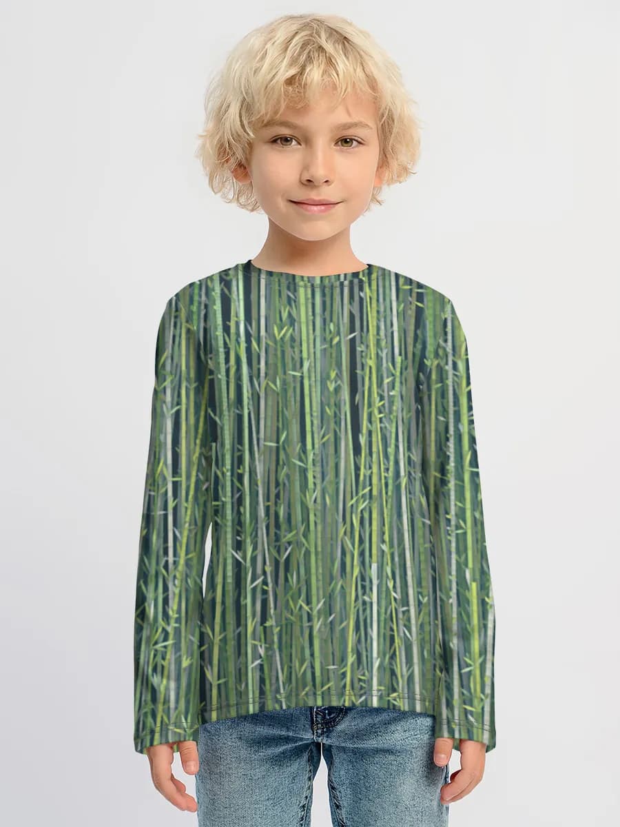 Children's cotton long sleeve shirt