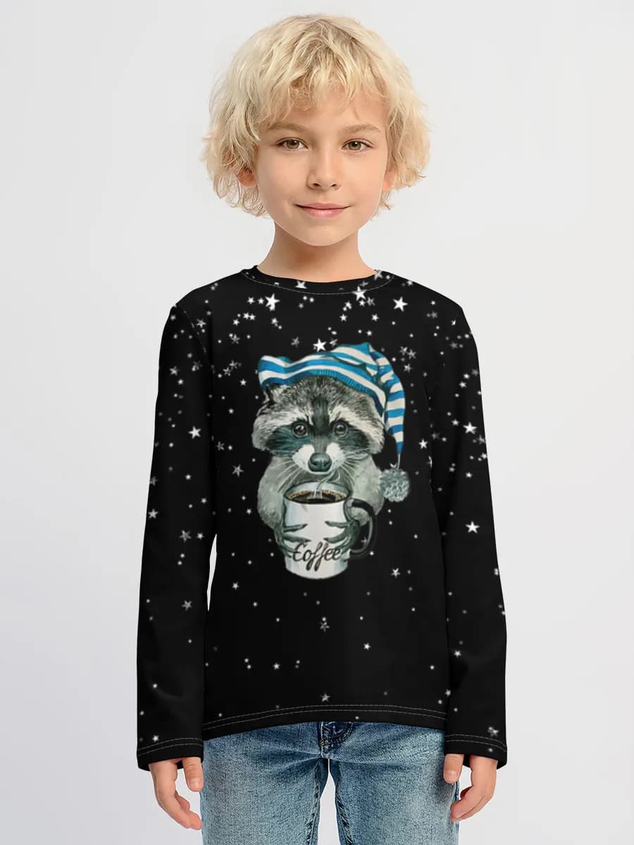 Children's cotton long sleeve shirt