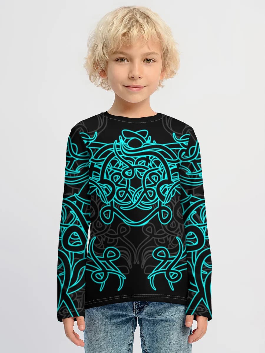 Children's cotton long sleeve shirt