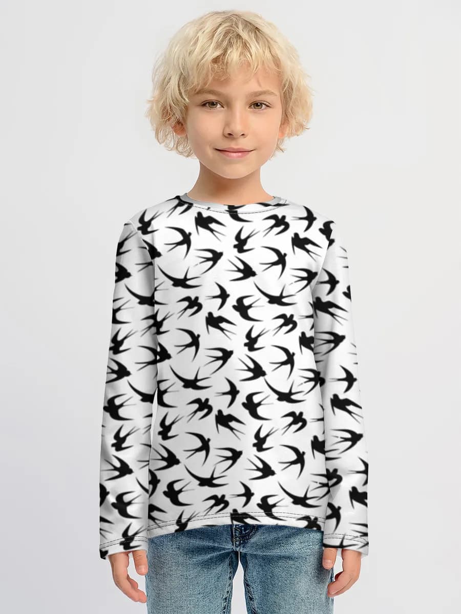 Flying Swallow Silhouettes