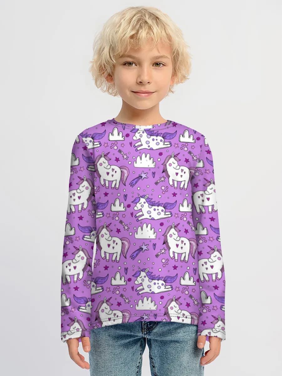 Children's cotton long sleeve shirt