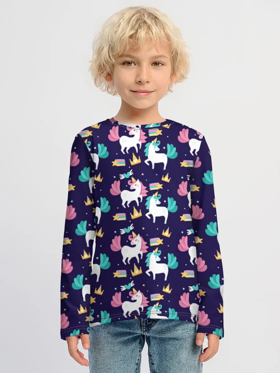 Children's cotton long sleeve shirt