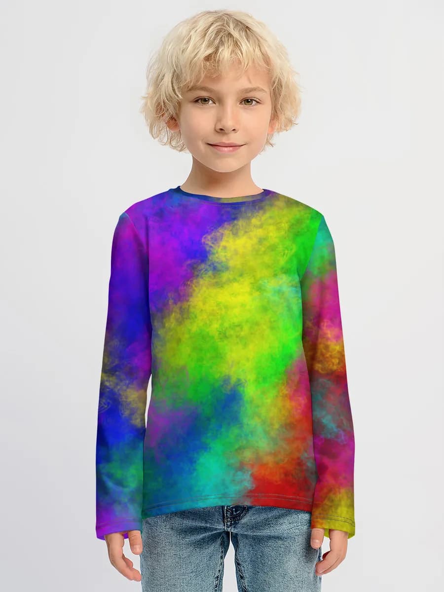 Children's cotton long sleeve shirt