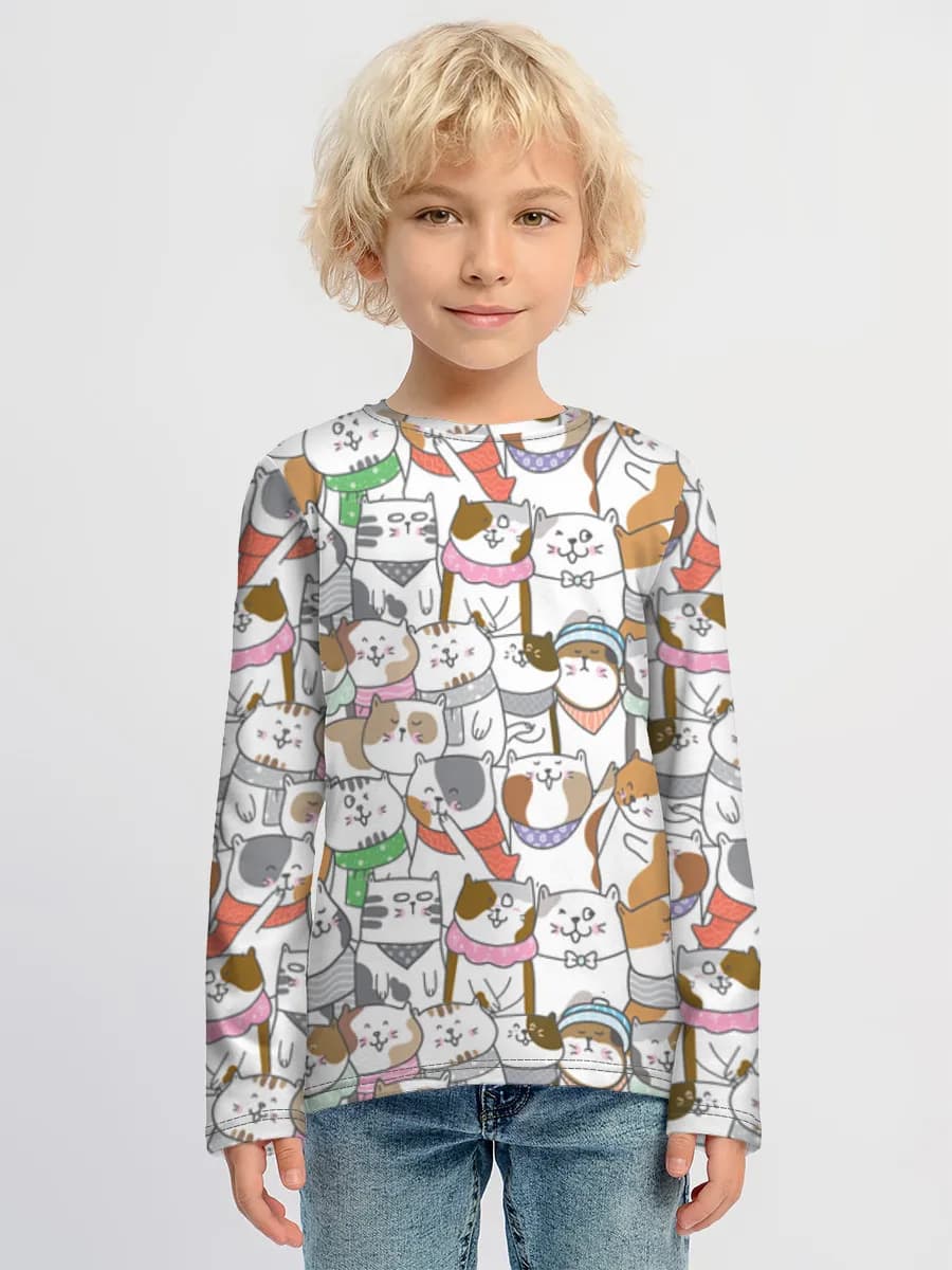 Children's cotton long sleeve shirt