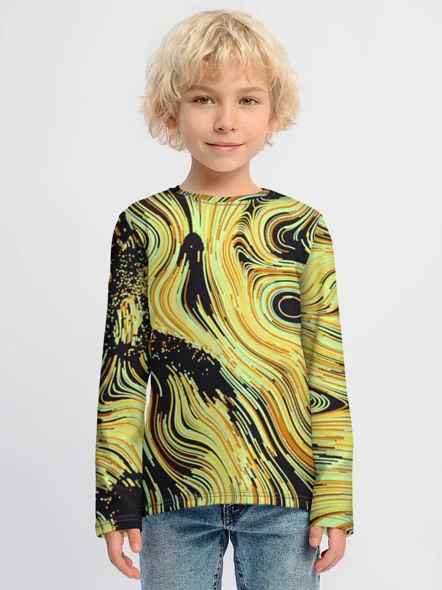 Children's cotton long sleeve shirt