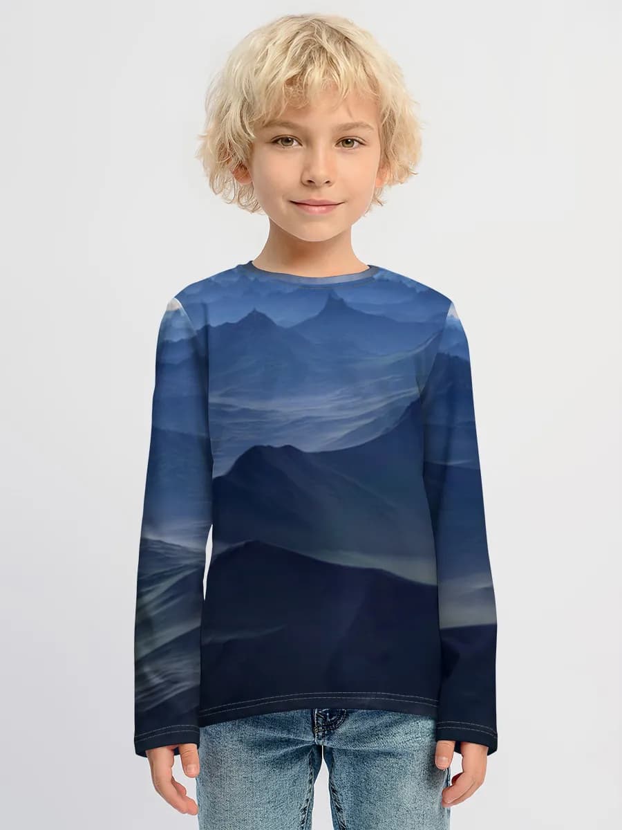 Children's cotton long sleeve shirt