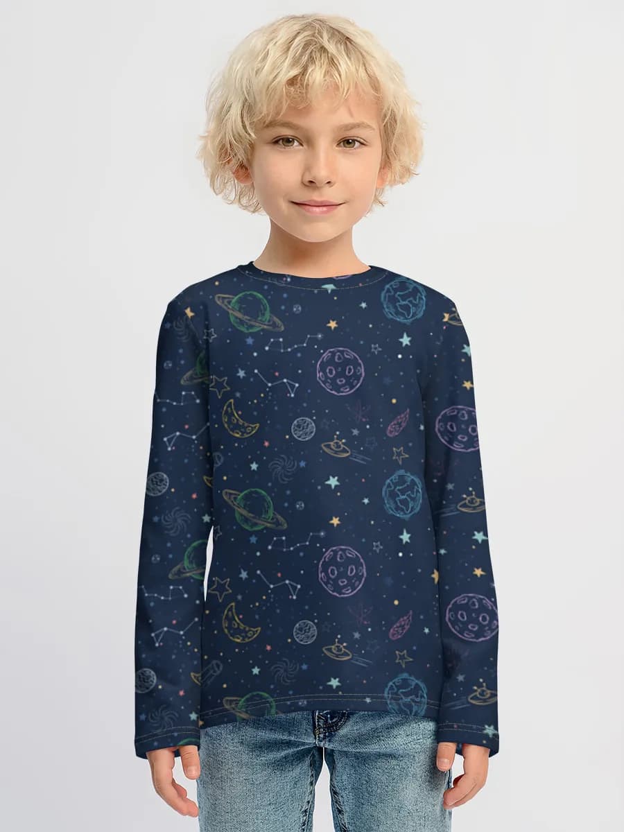 Cosmic Doodle Night Sky