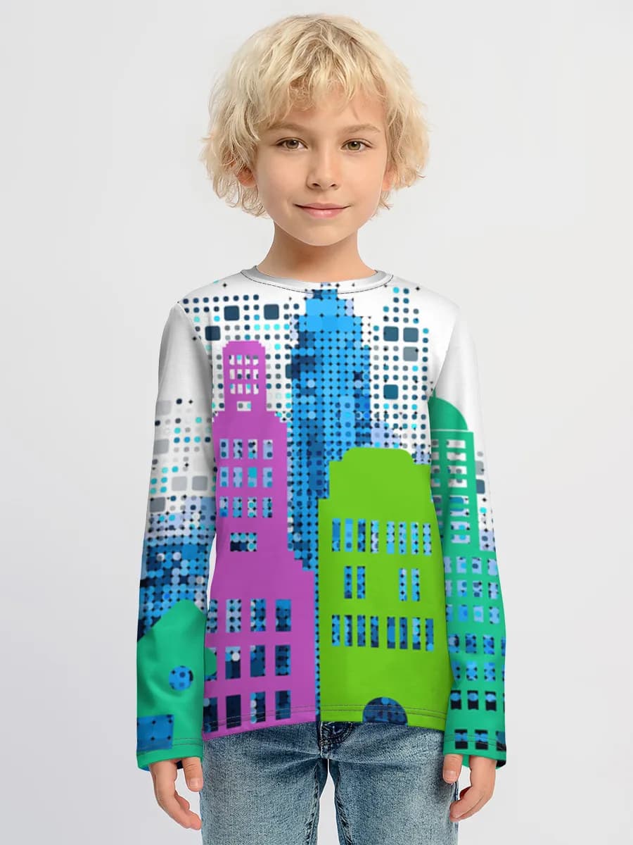 Children's cotton long sleeve shirt