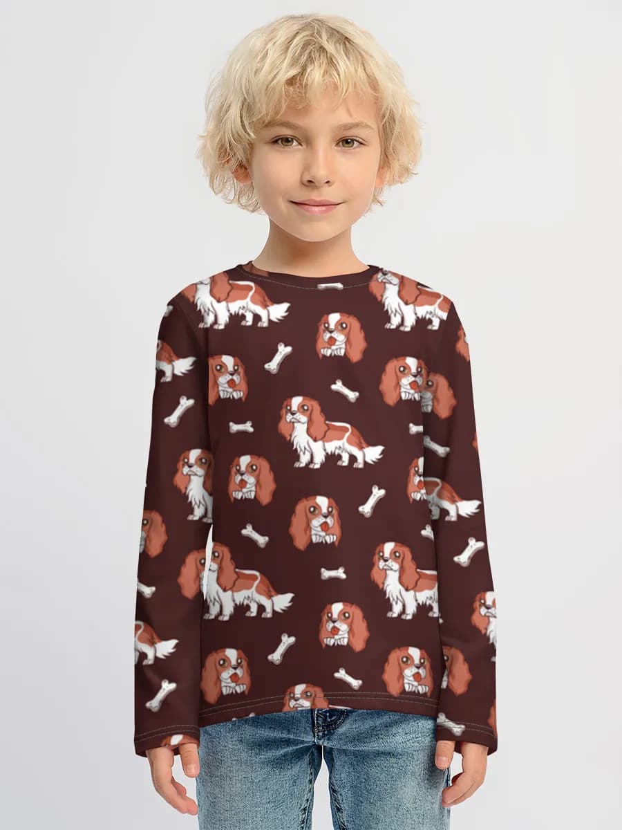 Children's cotton long sleeve shirt