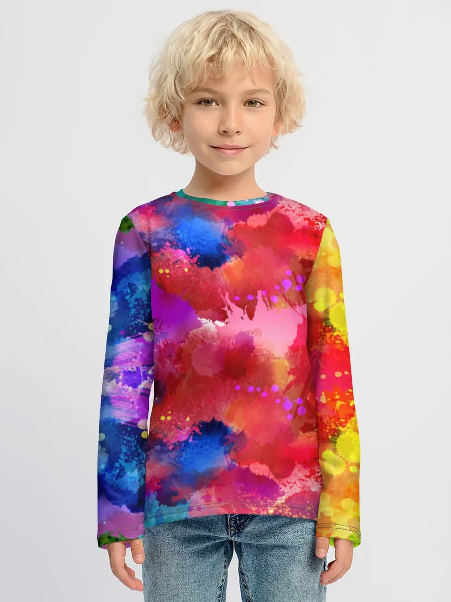 Children's cotton long sleeve shirt