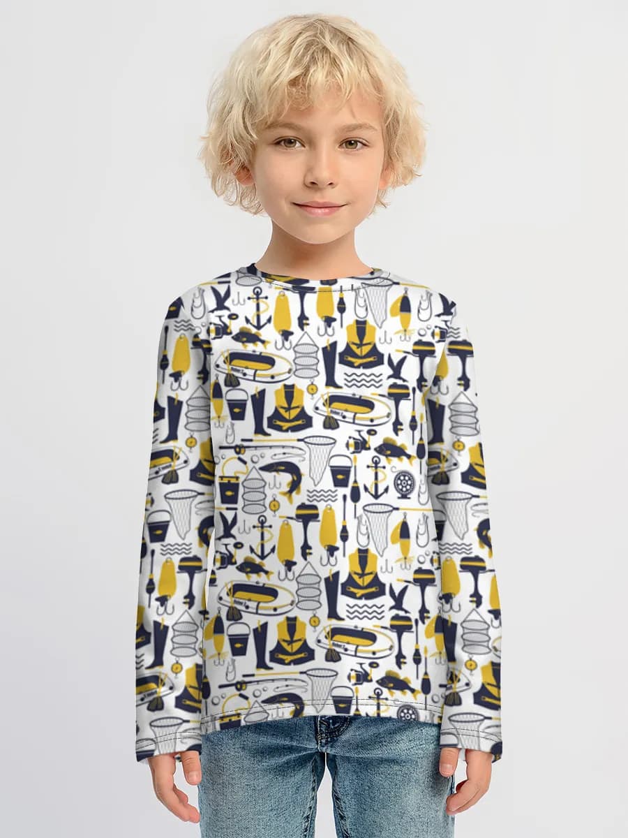 Children's cotton long sleeve shirt