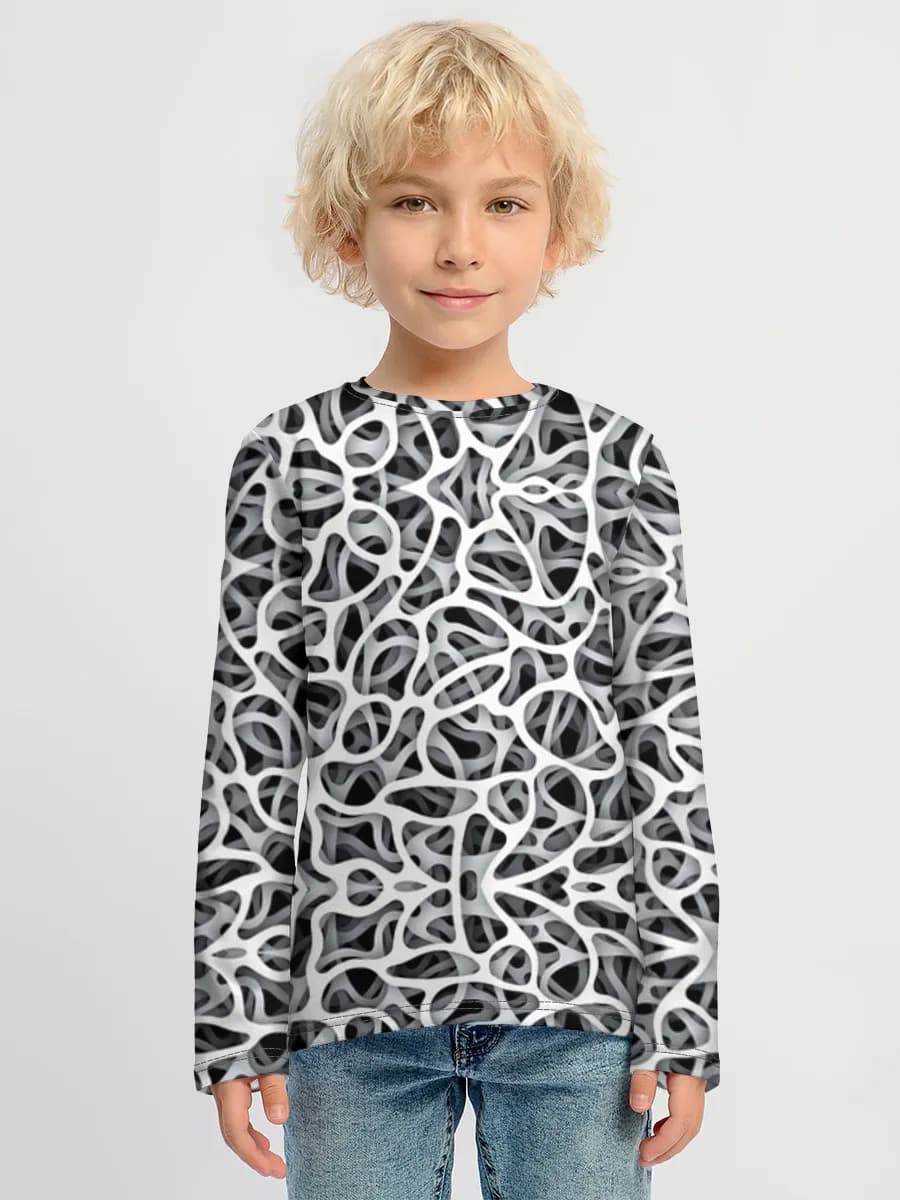Children's cotton long sleeve shirt