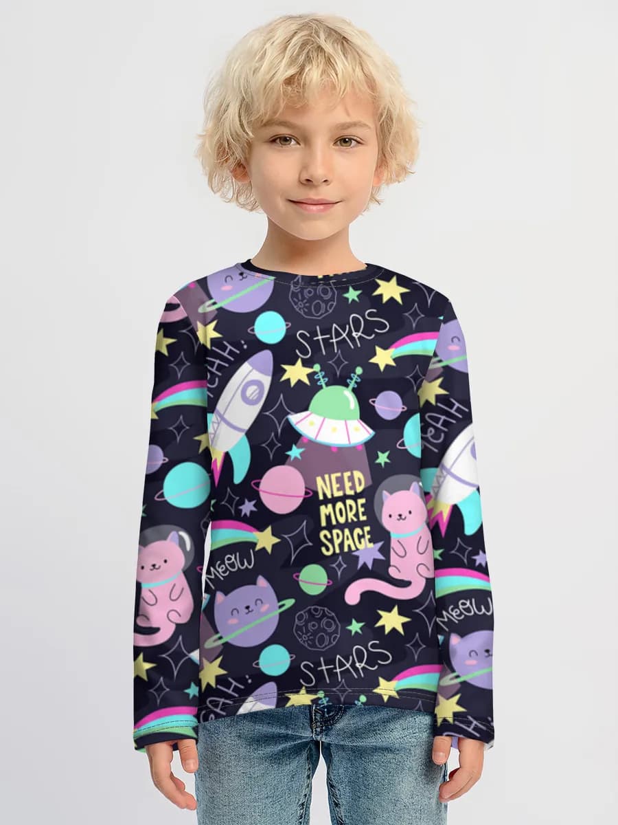 Children's cotton long sleeve shirt