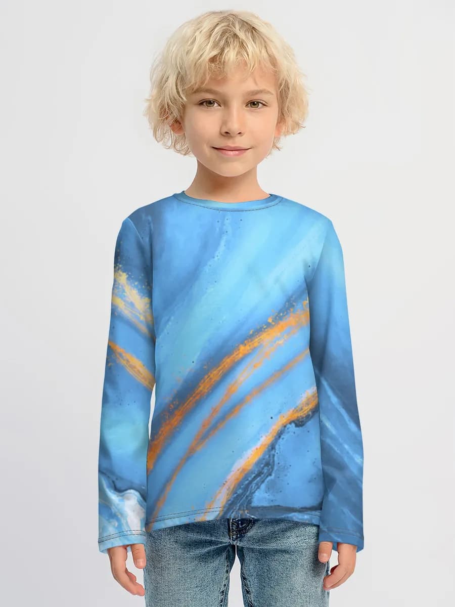 Children's cotton long sleeve shirt