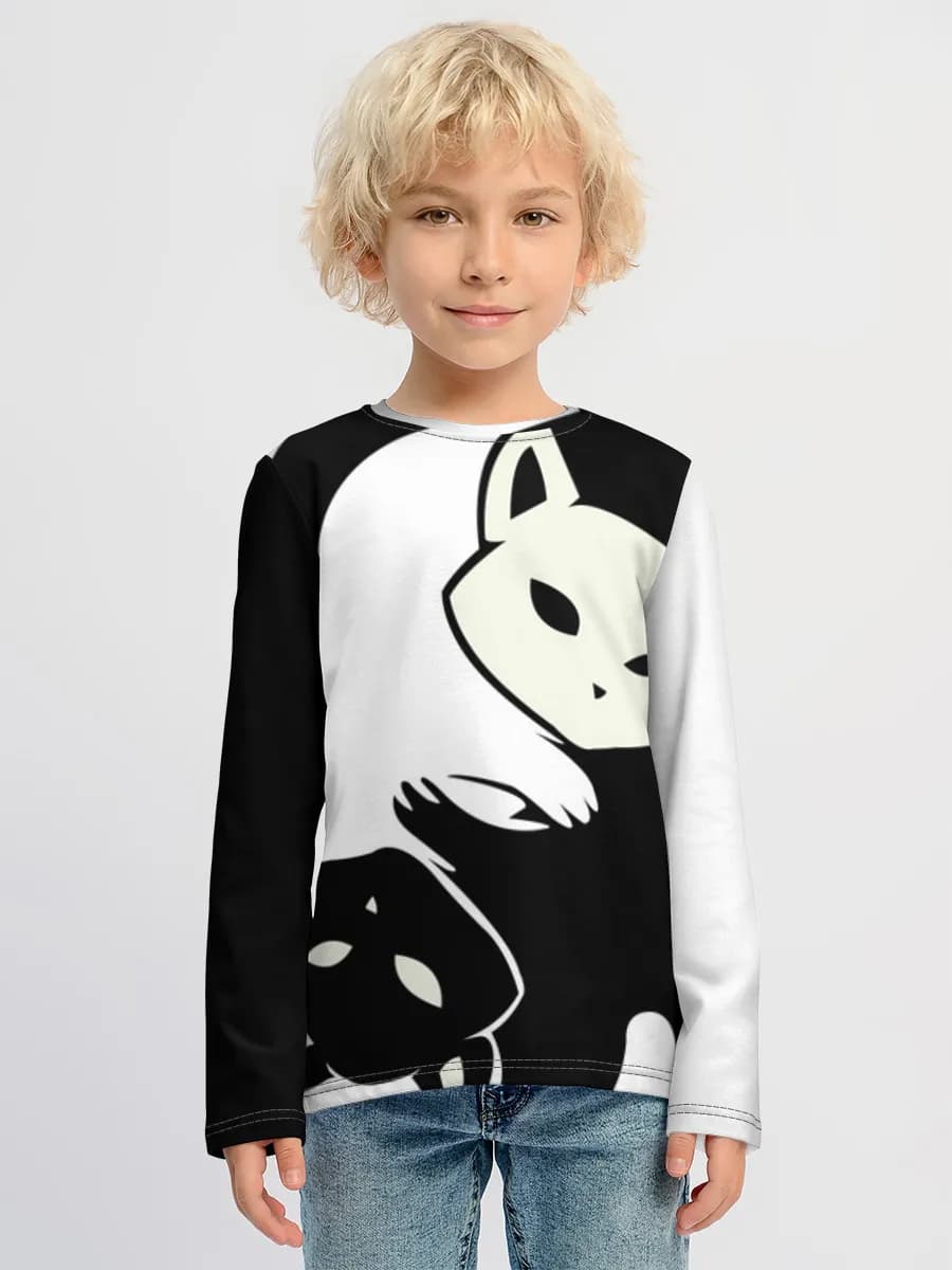 Children's cotton long sleeve shirt