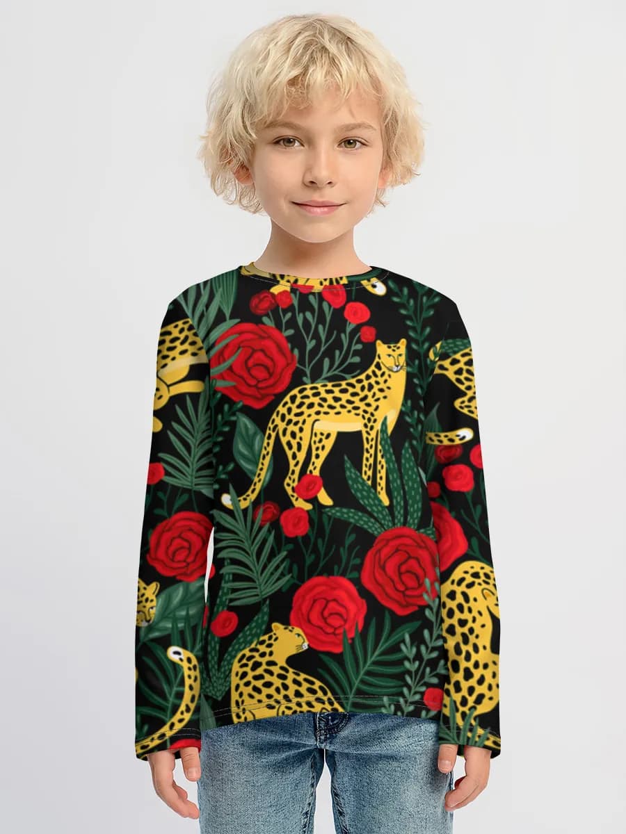 Leopards And Red Roses