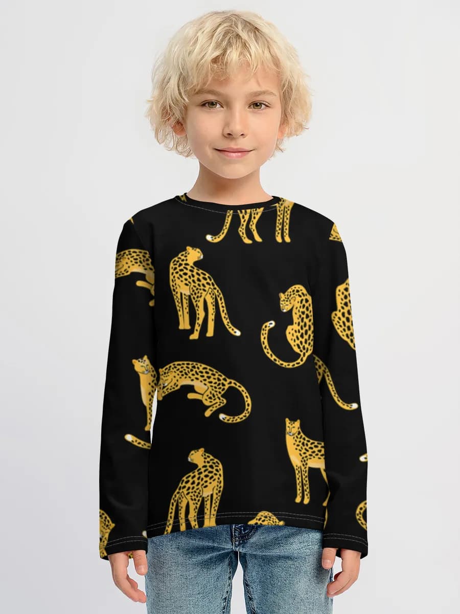 Children's cotton long sleeve shirt