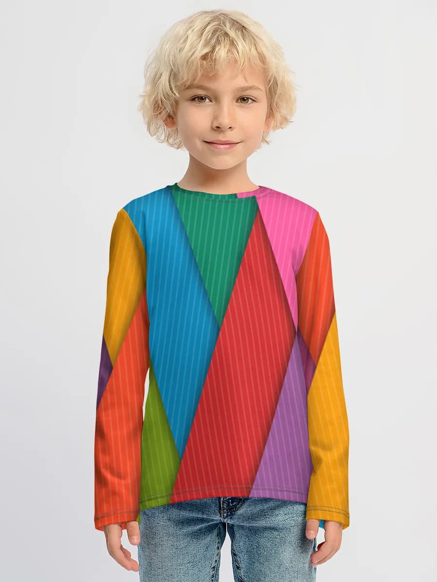 Children's cotton long sleeve shirt