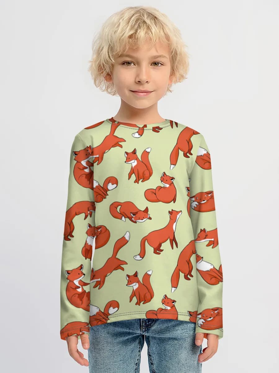 Children's cotton long sleeve shirt