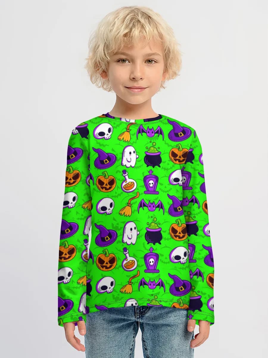 Children's cotton long sleeve shirt