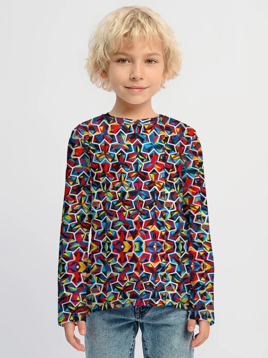 Children's cotton long sleeve shirt
