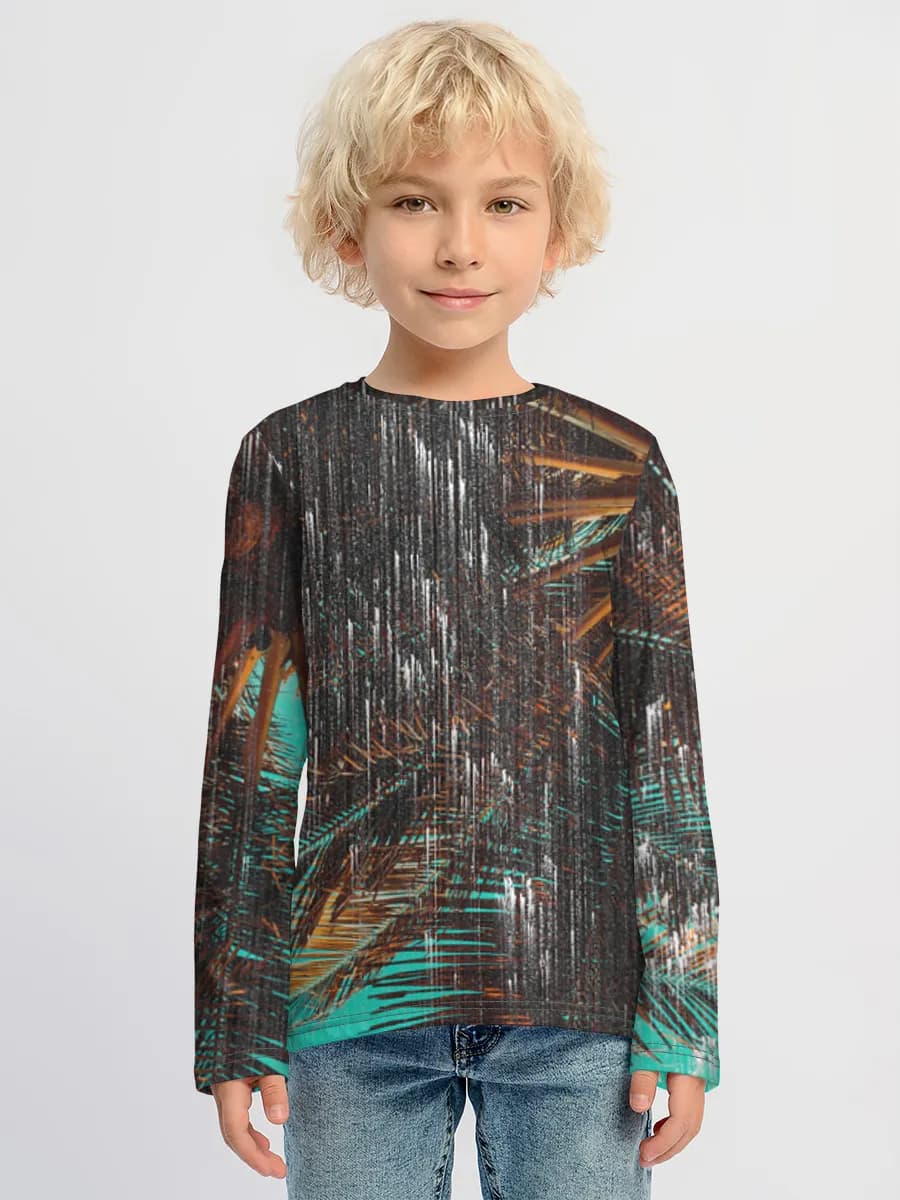 Children's cotton long sleeve shirt