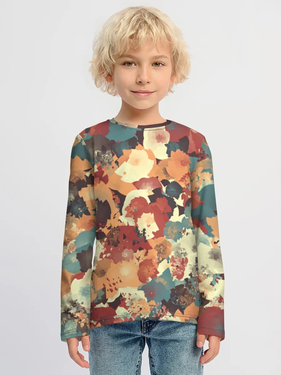 Children's cotton long sleeve shirt