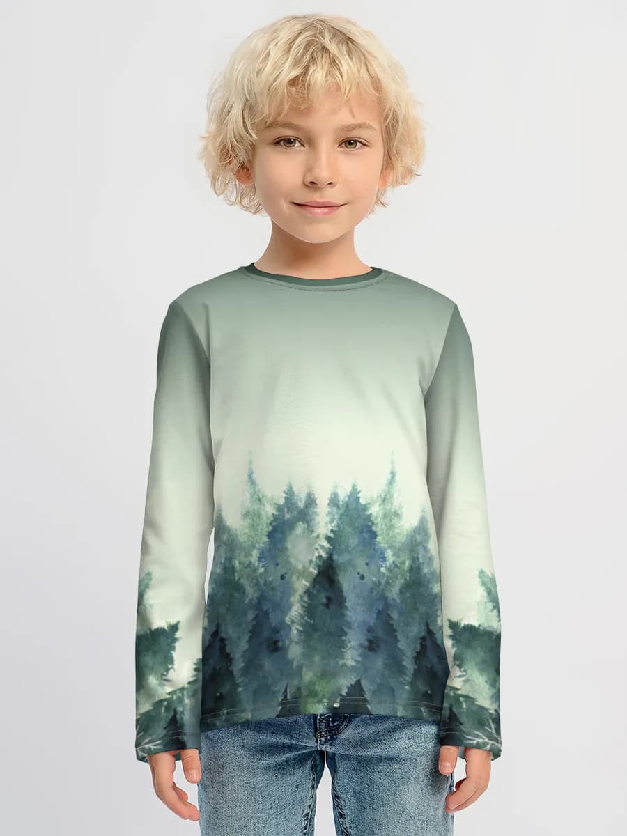 Children's cotton long sleeve shirt