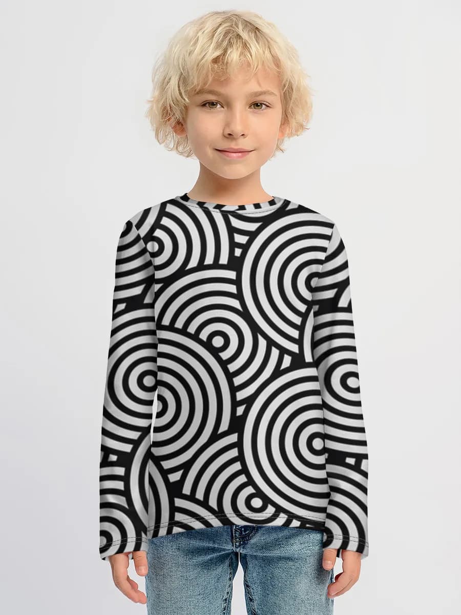 Children's cotton long sleeve shirt
