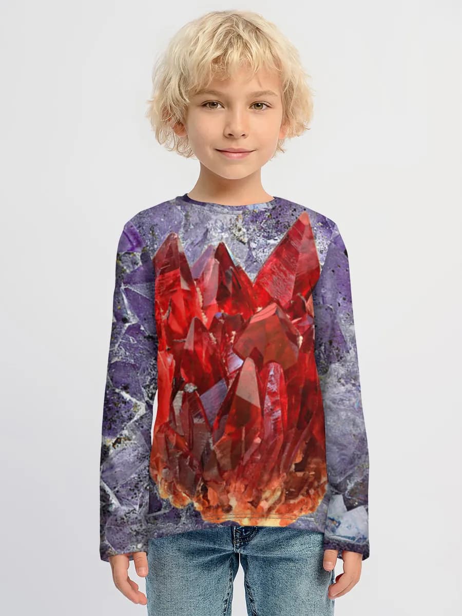 Children's cotton long sleeve shirt