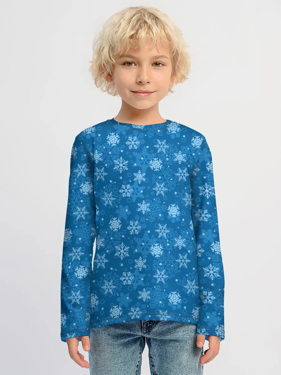 Blue Snowflake Flurry