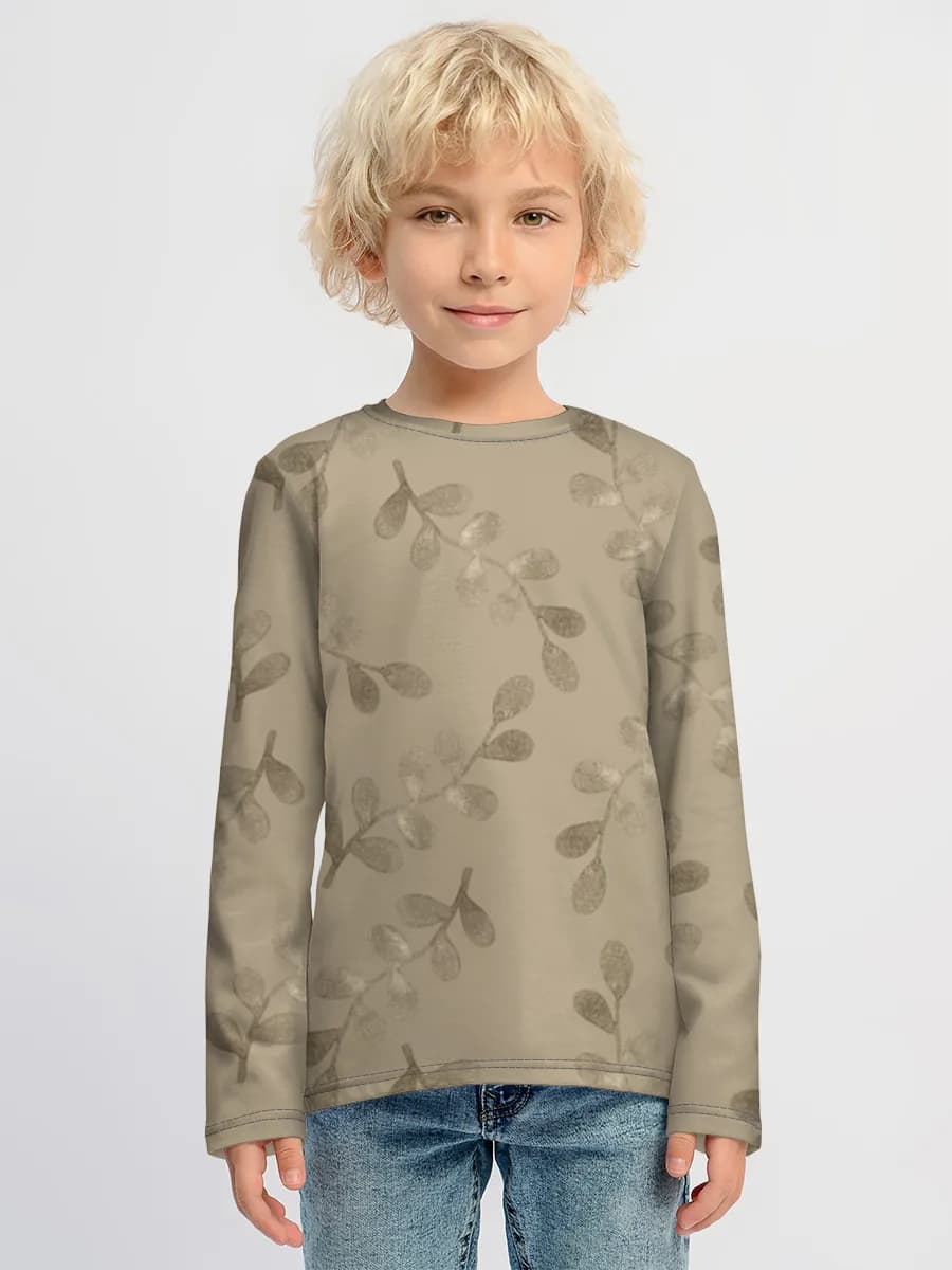 Children's cotton long sleeve shirt