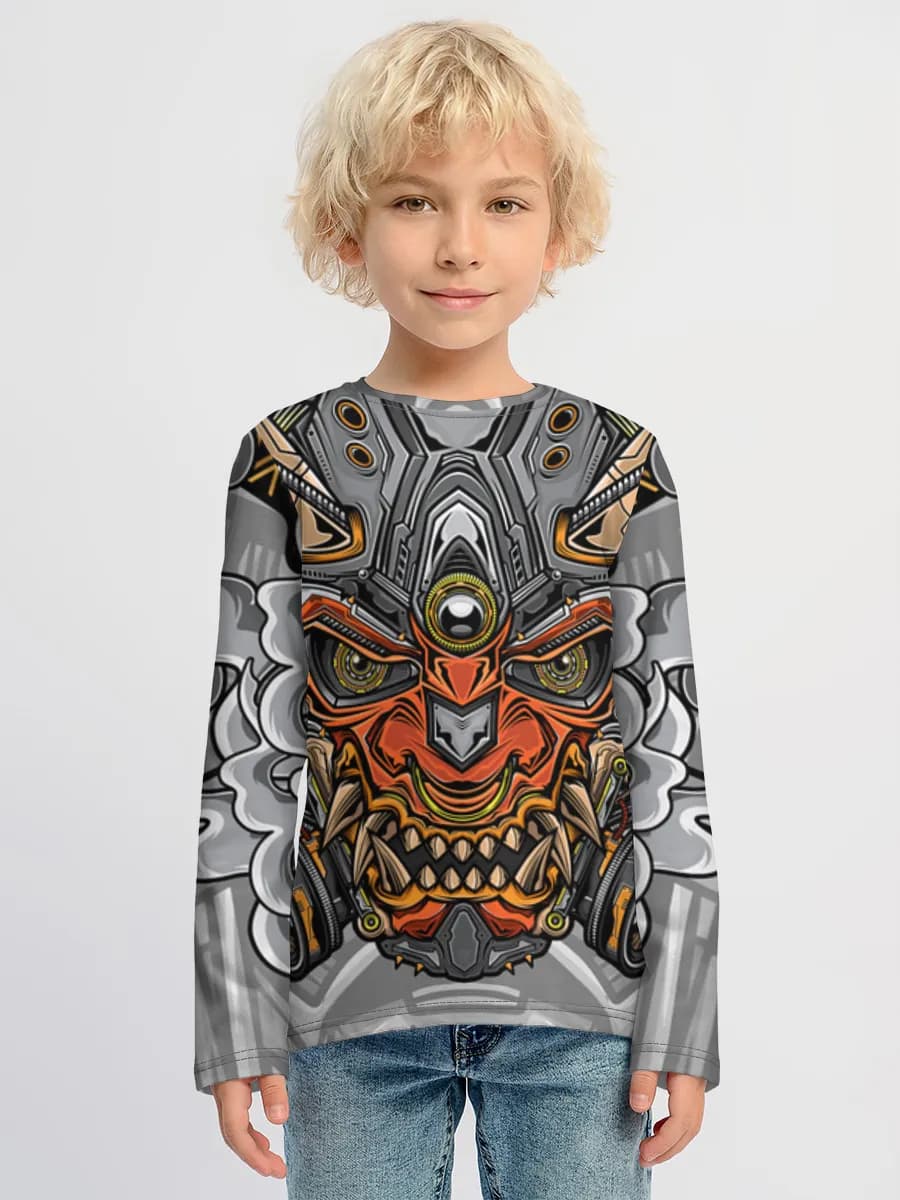 Children's cotton long sleeve shirt