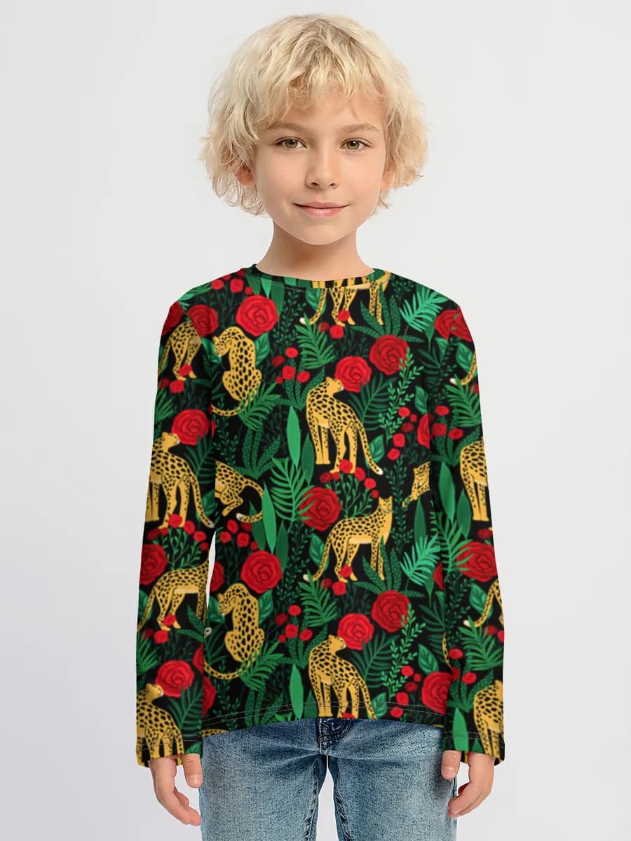 Children's cotton long sleeve shirt