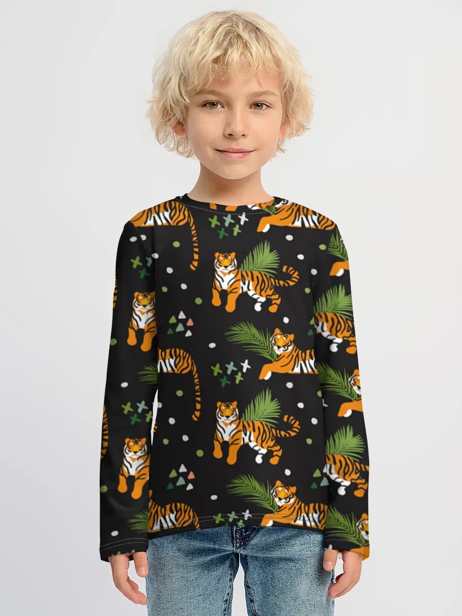 Children's cotton long sleeve shirt
