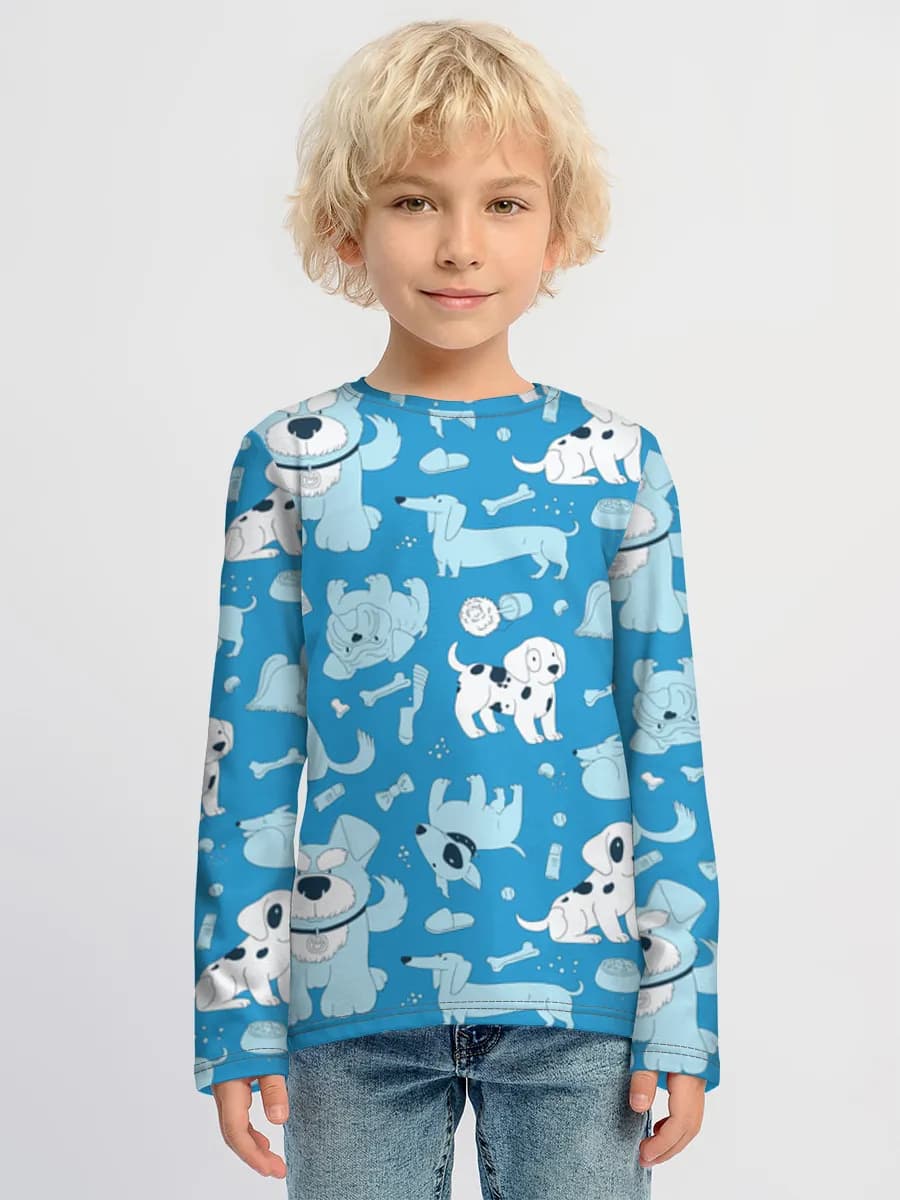 Children's cotton long sleeve shirt