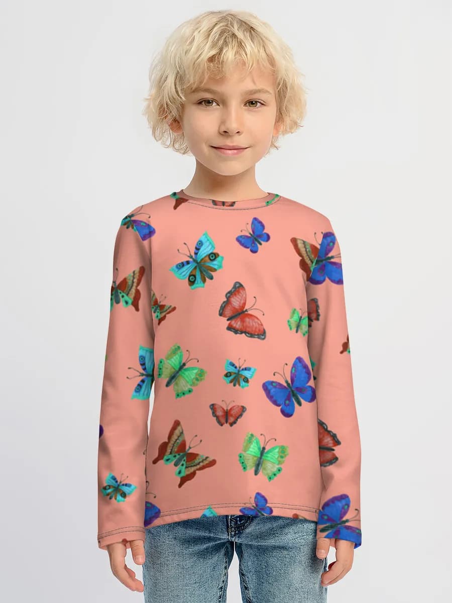 Children's cotton long sleeve shirt
