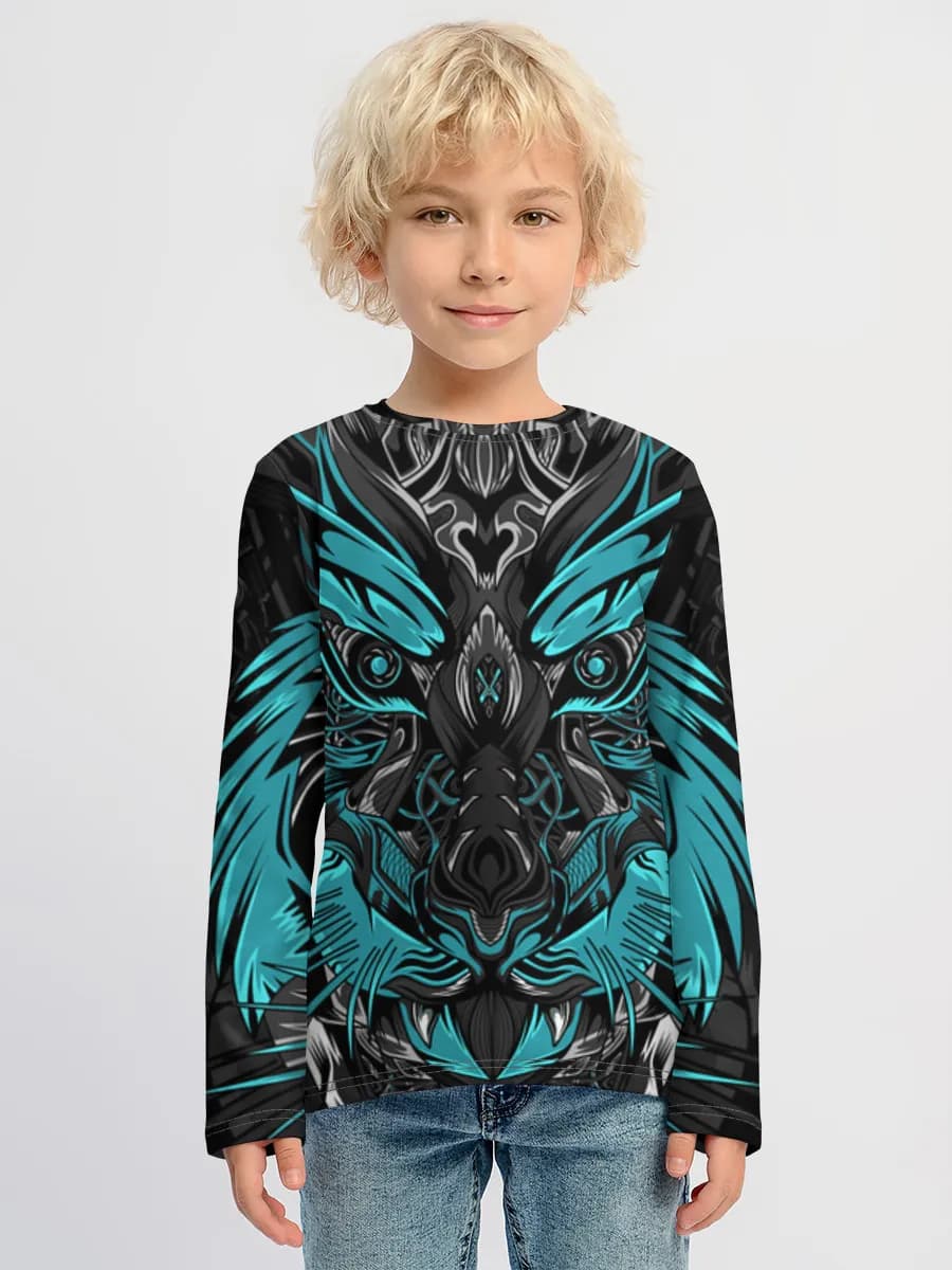 Children's cotton long sleeve shirt