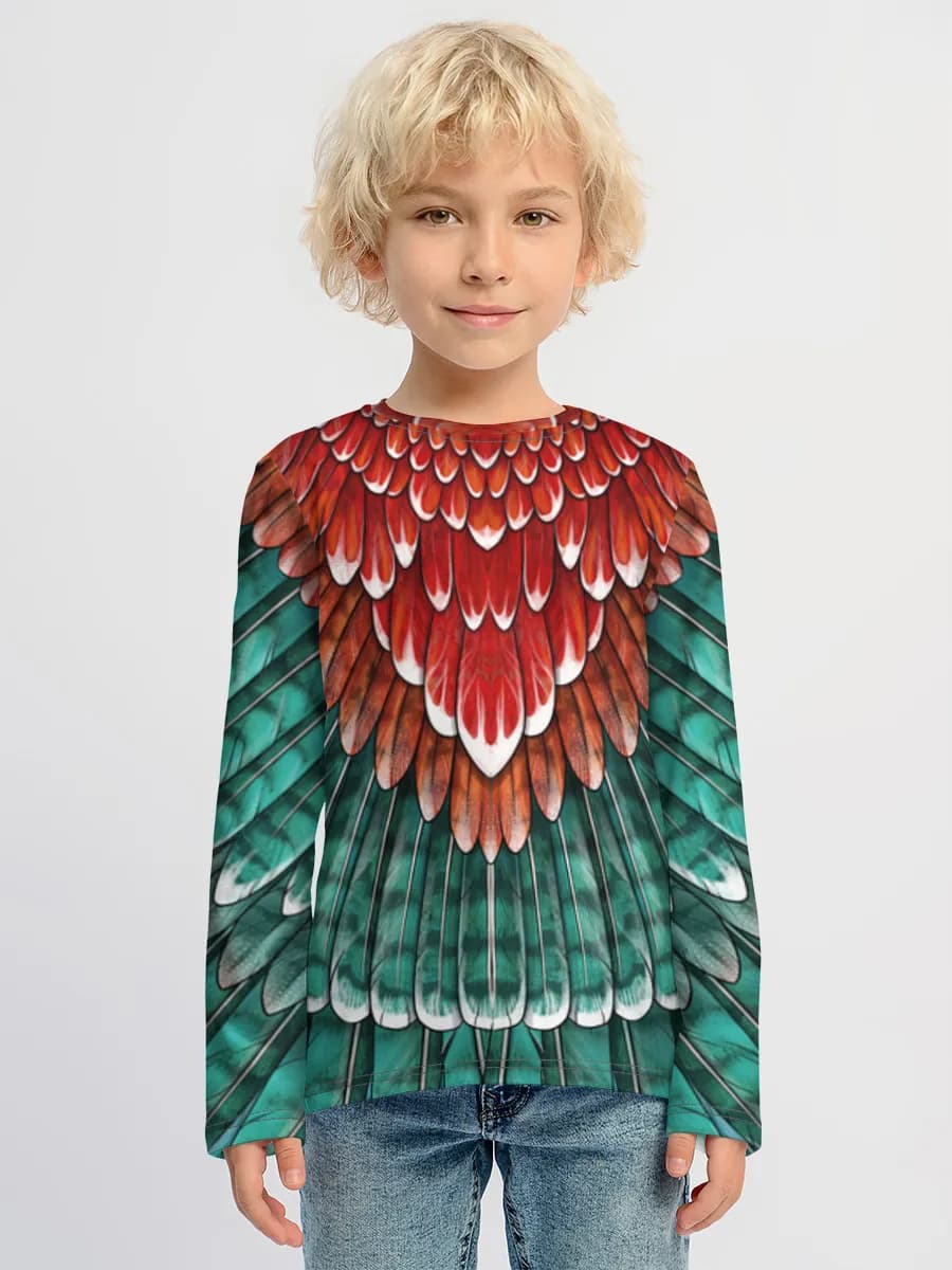 Children's cotton long sleeve shirt