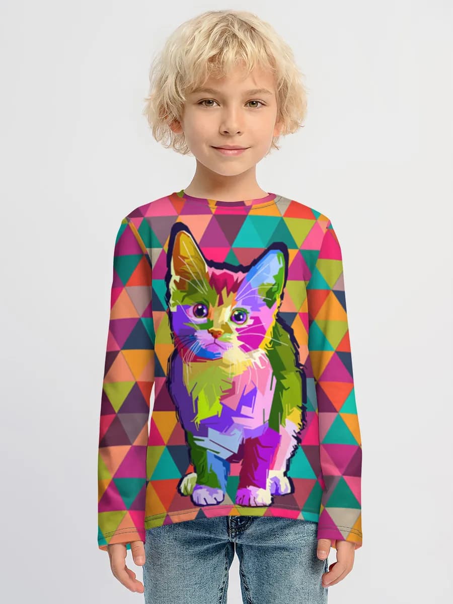 Children's cotton long sleeve shirt