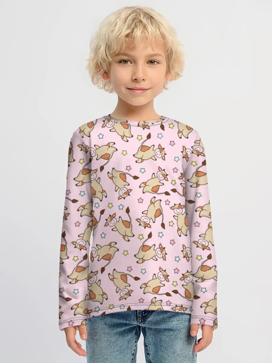 Children's cotton long sleeve shirt