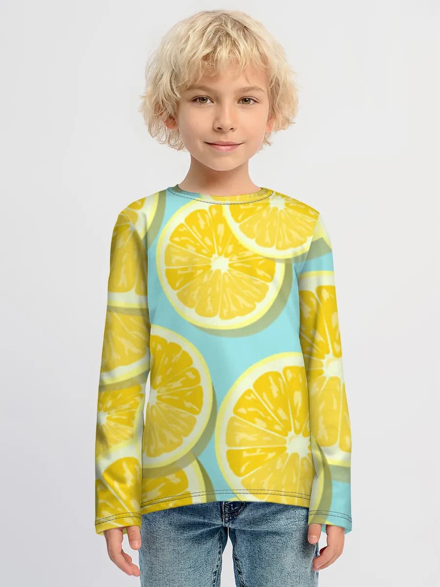 Children's cotton long sleeve shirt