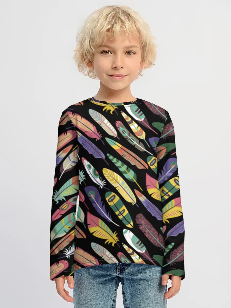 Children's cotton long sleeve shirt