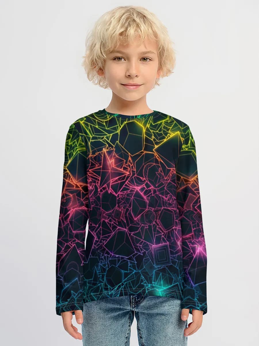 Children's cotton long sleeve shirt