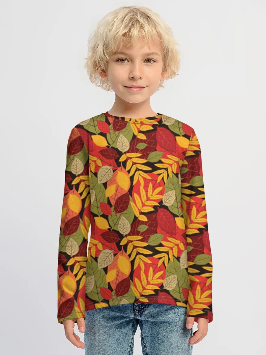 Children's cotton long sleeve shirt