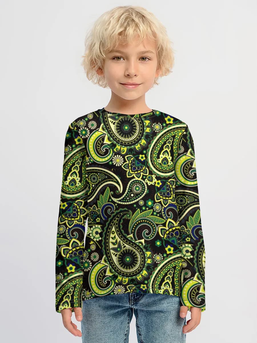 Children's cotton long sleeve shirt
