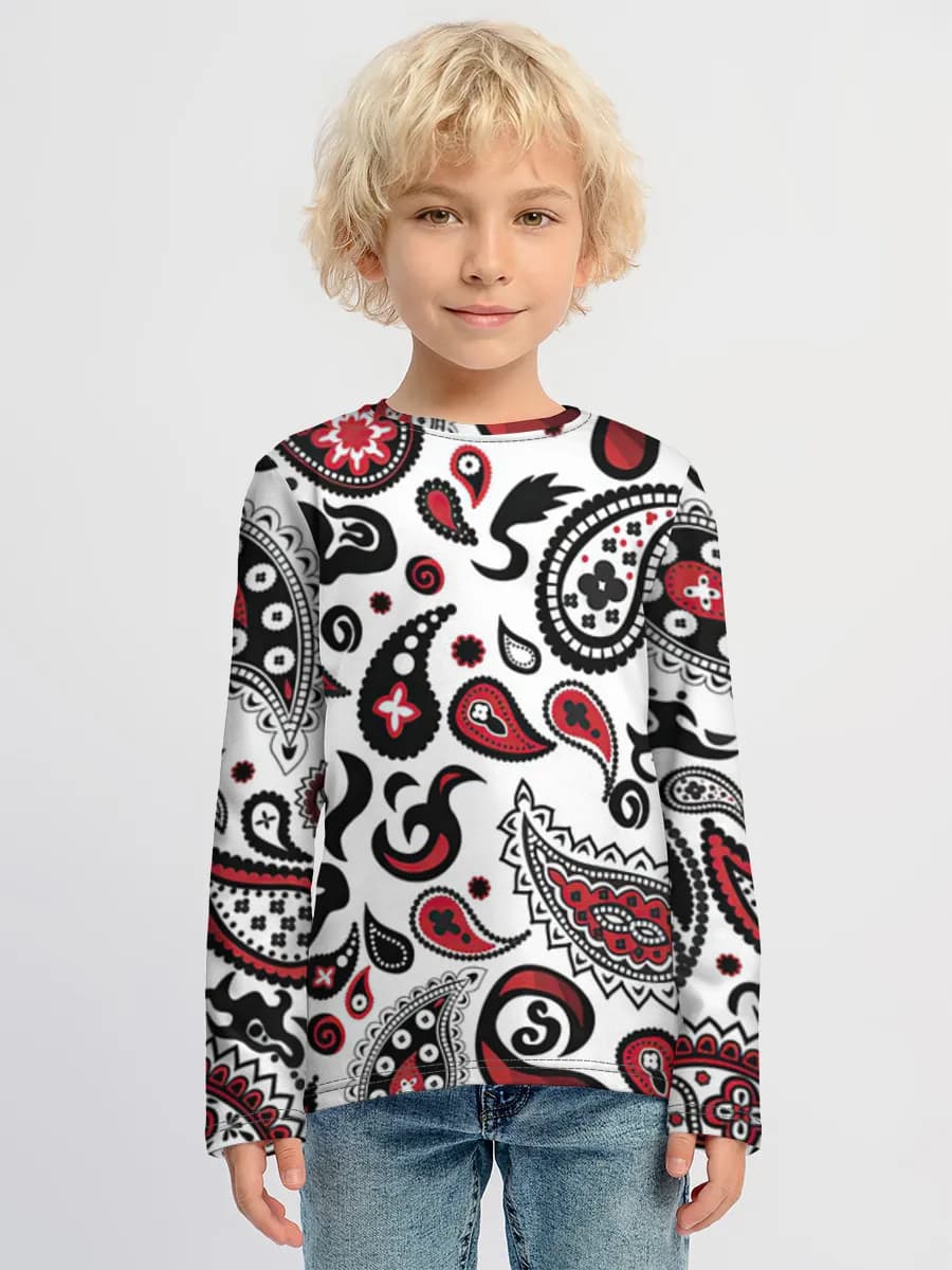 Children's cotton long sleeve shirt