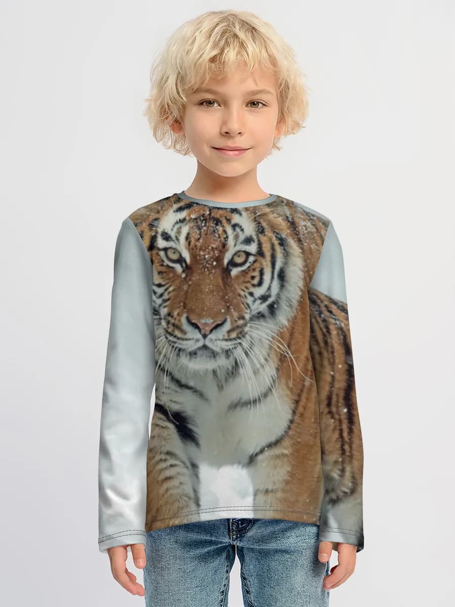 Children's cotton long sleeve shirt