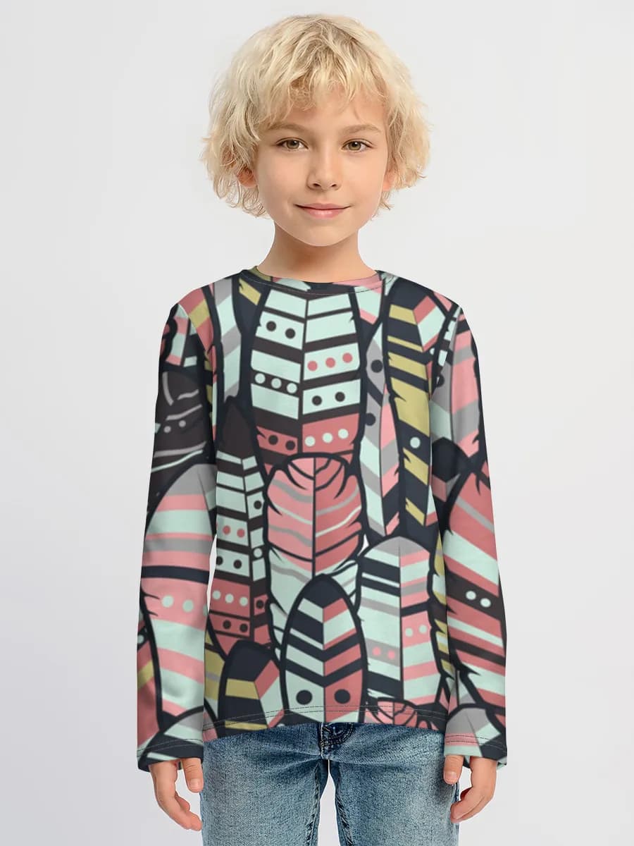Children's cotton long sleeve shirt